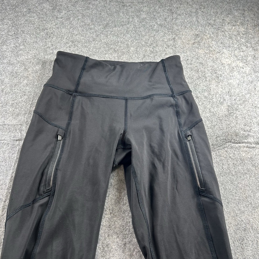 ATHLETA Rainier 7/8 Tight Women's XS Workout Run Winter Black Pockets - Picture 3 of 10